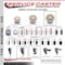 Service Caster 5'' Nylon Wheel Swivel 7/16'' Grip Ring Stem Caster Set 2 Brakes, 4PK SCC-GR20S514-NYS-TLB-716138-2-S-2 - alternate 3
